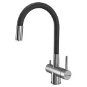 Смеситель KUCHENSTERN FLEX-FE 413SS40 нержавеющая сталь