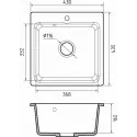 Кухонная мойка GRANFEST SMART GF-SM430 черный