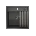 Кухонная мойка GRANULA KS-5051 графит/матовый