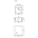 Кухонная мойка FLORENTINA Пьемонт 440 кварц (17.030.B0440.305)