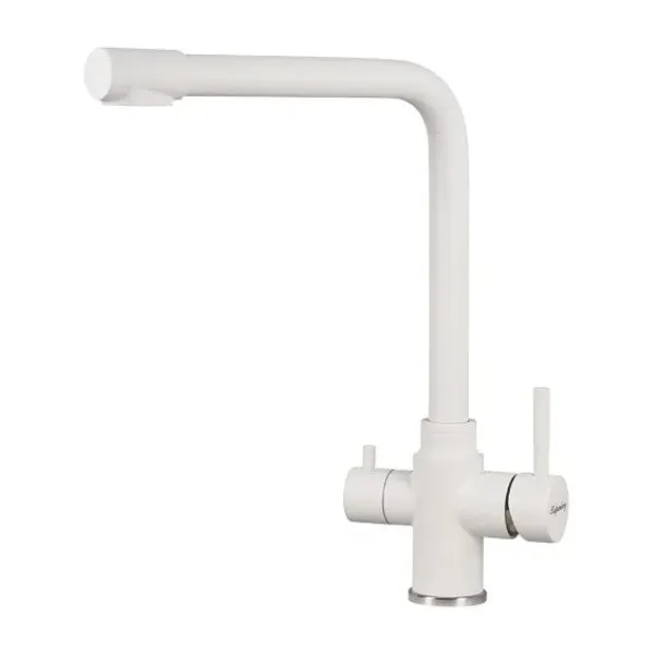 Смеситель KUPPERSBERG geo kg2385cr white alabas.