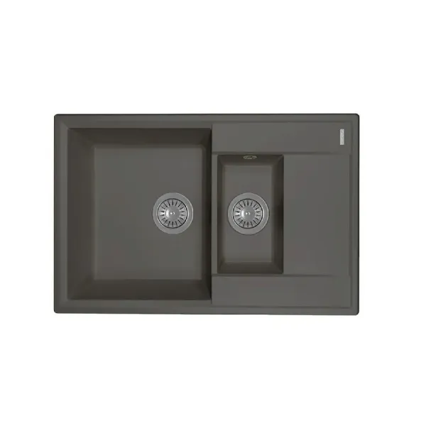 Кухонная мойка FLORTEK Консул 760К антрацит (23.025.D0760.302)