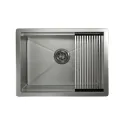 Кухонная мойка GRANULA KS-6045U сталь/матовая
