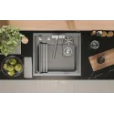 Кухонная мойка GRANULA 5807R алюминиум