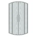 Душевое ограждение GROSSMAN 301.K33.02.9090.10.02 хром