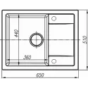 Кухонная мойка DR.GANS Техно (650х510х217) Терракота (25.030.C0650.406)