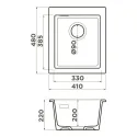 Кухонная мойка OMOIKIRI Omishima 41-U-BL Matt (4997515)