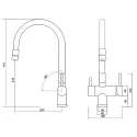 Смеситель EMAR ЕС-3015 PVD Coppery