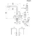 Смеситель GRANULA 5015 нержавеющая сталь