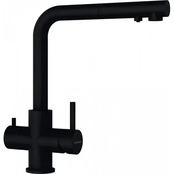 Смеситель SCHOCK Vitus-D Black Edition черный матовый