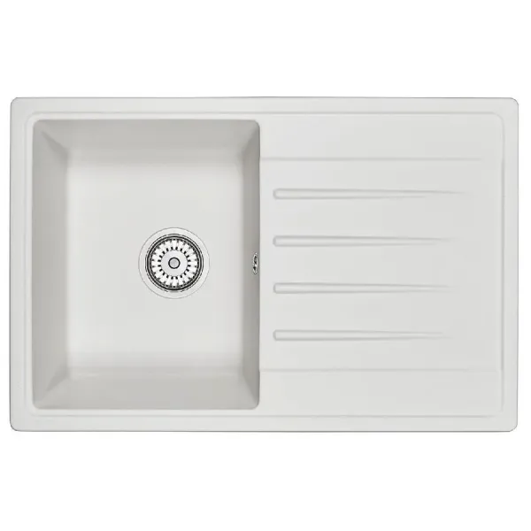 Кухонная мойка GRANULA ST-7602 белый