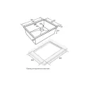 Кухонная мойка PAULMARK NEXT-SKEW 580 PM885844-GM-M