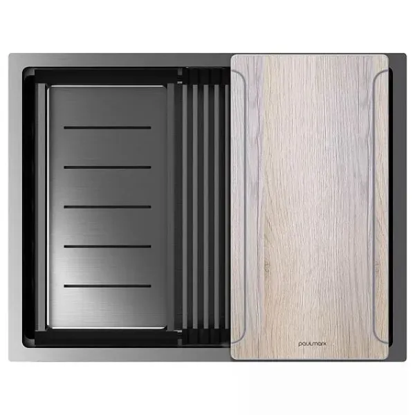 Кухонная мойка PAULMARK NEXT-MULTI SINK PM785845-GM