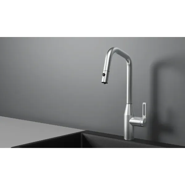 Смеситель GRANULA GR-8171 нержавеющая сталь