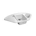 Кухонная мойка GRANFEST Corner GF-C1040E иней