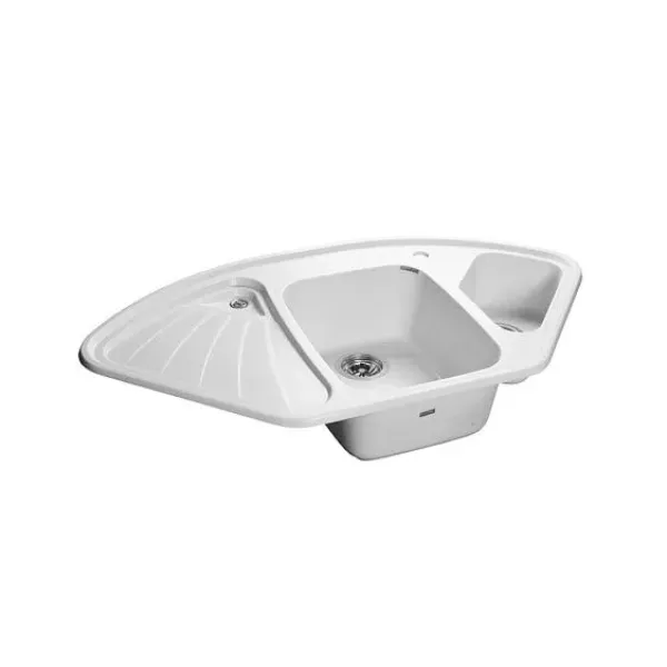Кухонная мойка GRANFEST Corner GF-C1040E иней