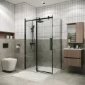 Душевое ограждение GROSSMAN 100.K33.04.100.42.00-200.K33.04.80.42.00 графит сатин