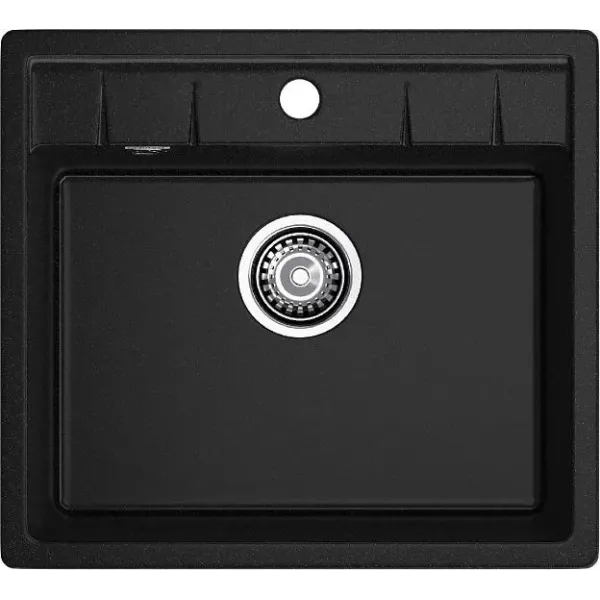 Кухонная мойка GRANFEST Quadro GF-Q561 чёрный
