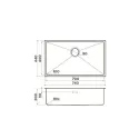 Кухонная мойка OMOIKIRI Taki 74-U/IF Microdecor-IN (4997574)