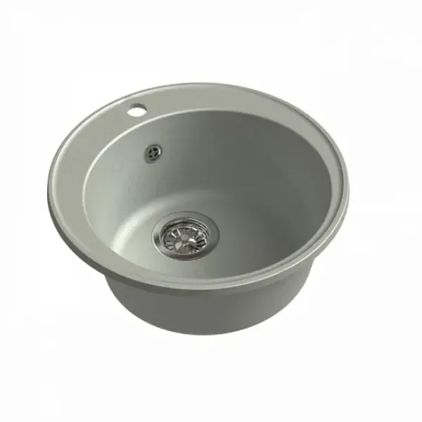 Кухонная мойка GRANFEST QUARZ GF-Z 08 D480 серый