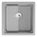 Кухонная мойка GRANULA KS-4501iU алюминиум