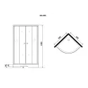 Душевой уголок NIAGARA NG-003-14MT