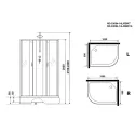 Душевая кабина NIAGARA NG-33084-14LBKT