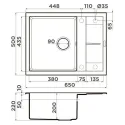 Кухонная мойка OMOIKIRI Sumi 65A-MO (4997468)