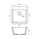 Кухонная мойка GRANFEST URBAN 644 серый