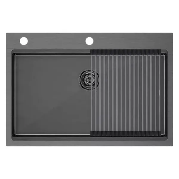 Кухонная мойка PAULMARK KRONER-PRO PM707551-GM