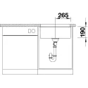 Кухонная мойка BLANCO SUBLINE 500-U SILGRANIT 523438 шампань