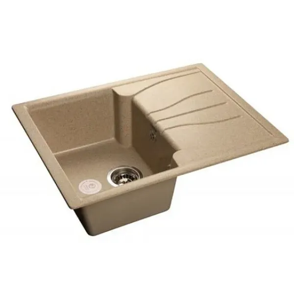 Мойка GRANFEST Standart GF-S680L (680х500) Песочный 302 с крылом 430548