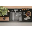 Кухонная мойка GRANULA 5505RU алюминиум