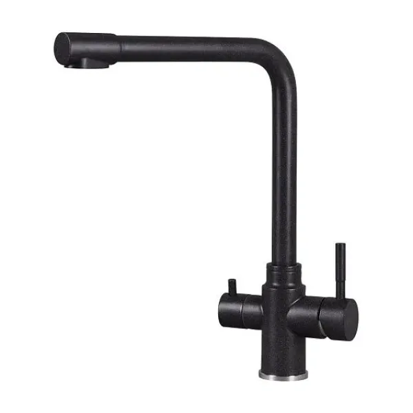 Смеситель KUPPERSBERG geo kg2385cr black metal.