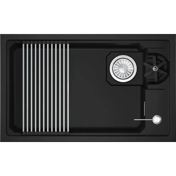 Кухонная мойка GRANULA 7309RU черный