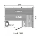 Финская сауна FRANK F872 КЕДР