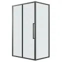 Душевое ограждение GROSSMAN 100.K33.02.130.21.02-200.K33.02.90.21.02 черный матовый