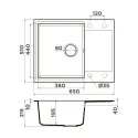 Кухонная мойка OMOIKIRI Daisen 65-ES (4997496)