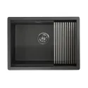 Кухонная мойка GRANULA KS-6045U черный/матовый