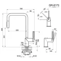 Смеситель GRANULA GR-8173 пирит