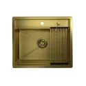 Кухонная мойка GRANULA KS-6051 золото/сатин