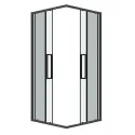 Душевое ограждение GROSSMAN 300.K33.02.8080.42.00 графит сатин