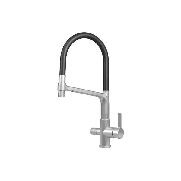 Смеситель GRANULA 5083 нержавеющая сталь