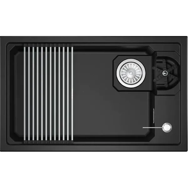 Кухонная мойка GRANULA 7309RU шварц