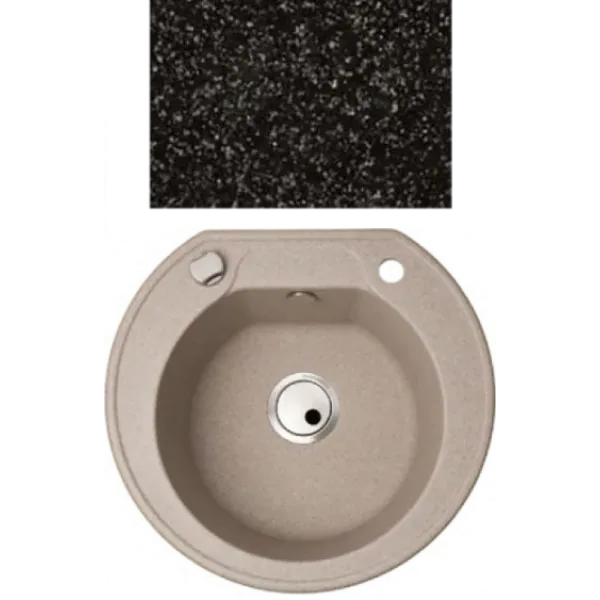 Кухонная мойка KUPPERSBERG bali 1b black metal.