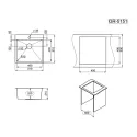 Кухонная мойка GRANULA GR-5151 сталь/сатин