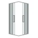 Душевое ограждение GROSSMAN 300.K33.02.1010.10.00 хром