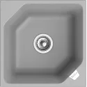 Кухонная мойка RIVELATO LOCUS 50 grigio metallizzat