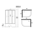 Душевая кабина NIAGARA Eco E90/80/40L/TN