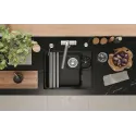 Кухонная мойка GRANULA 5505RU черный